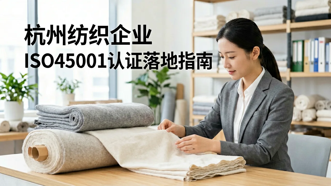 杭州纺织企业ISO45001认证落地指南