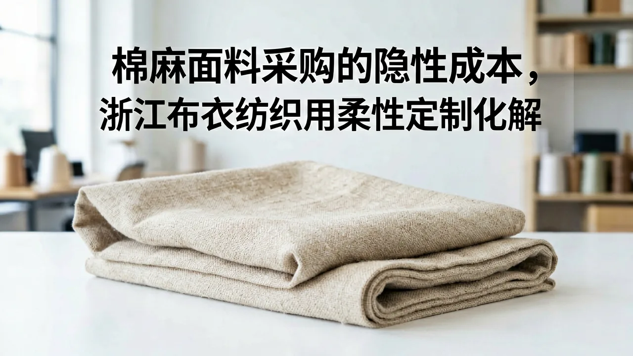 棉麻面料采购的隐性成本，浙江布衣纺织用柔性定制化解